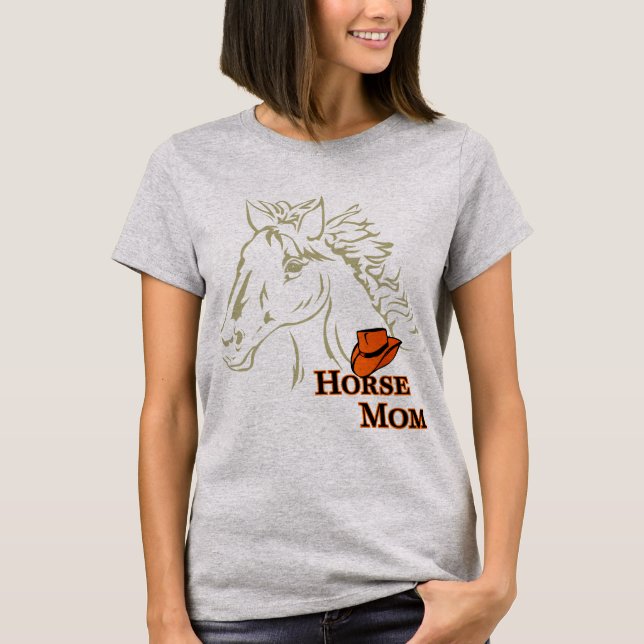 Horse Mum With Hat Women's Tee (Front)