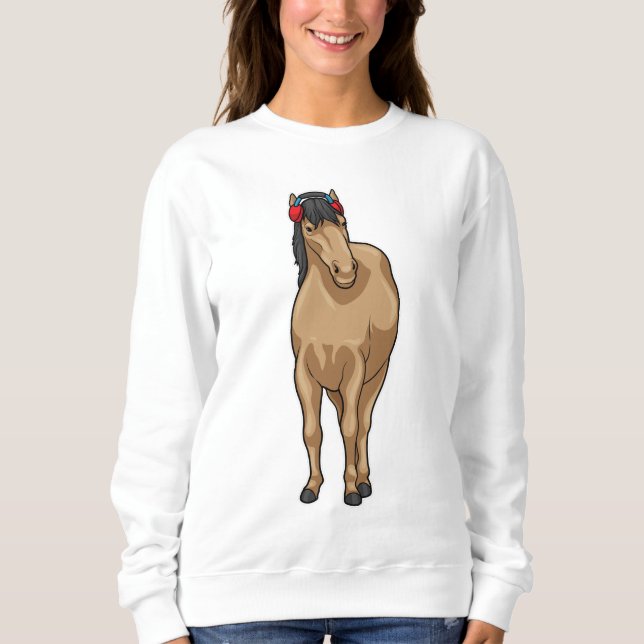 Horse Music Headphone Sweatshirt (Front)