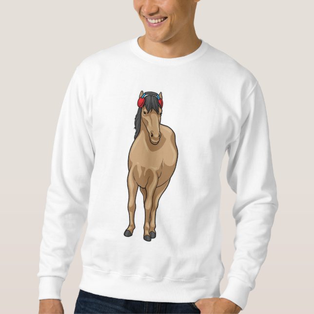 Horse Music Headphone Sweatshirt (Front)