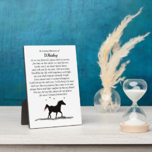Horse Name Memorial Minimalist Spiritual  Plaque