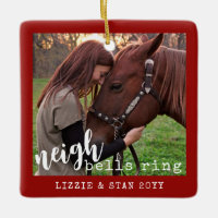 Horse Neigh Bells Ring Personalised Photo