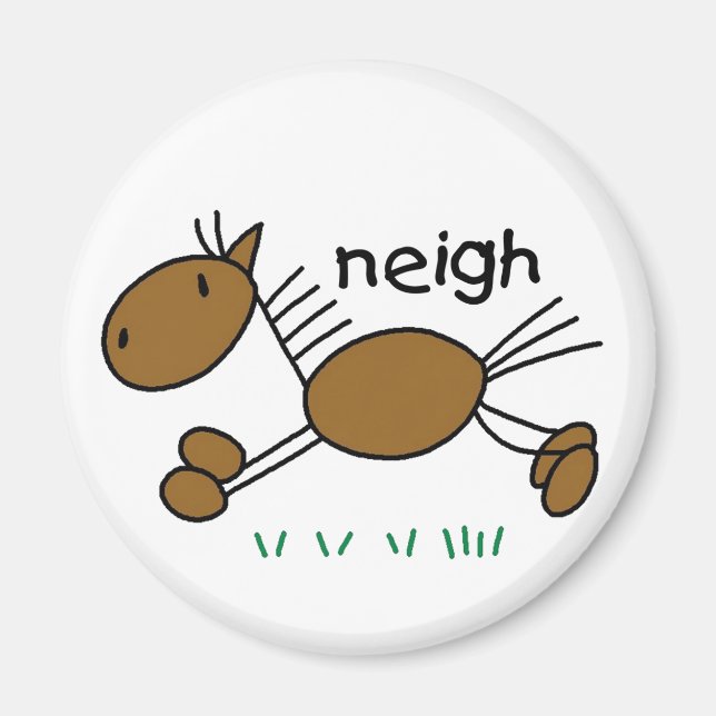 Horse Neigh Magnet (Front)