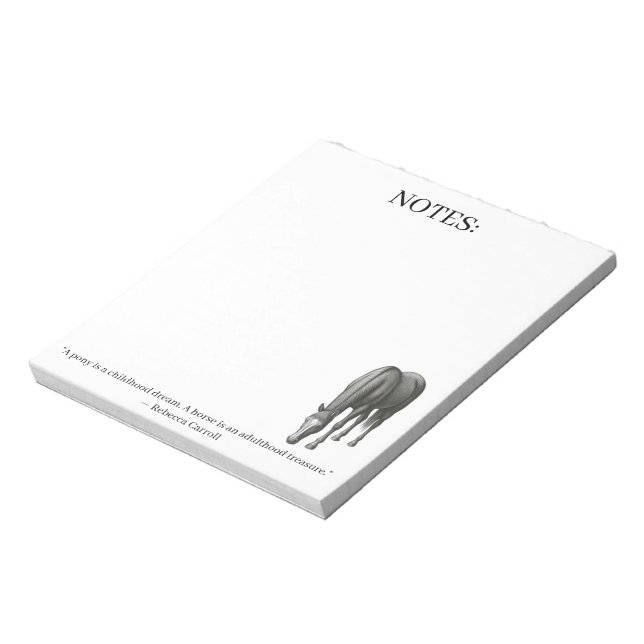 Horse Note Pad (Rotated)