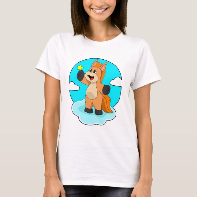 Horse on Clouds T-Shirt (Front)