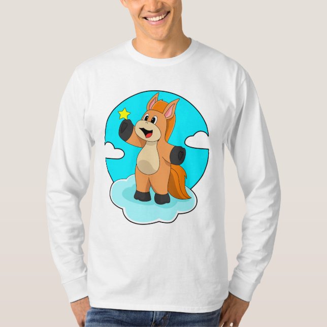 Horse on Clouds T-Shirt (Front)