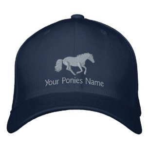 Horse or pony riders embroidered hat