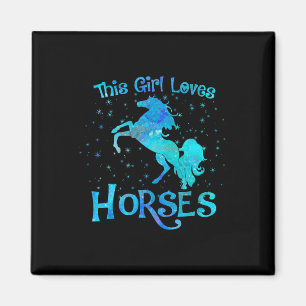 Horse Owner This Girl Loves Horses Equestrian Ride Magnet