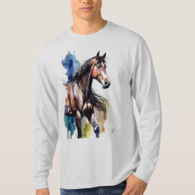 Horse Painting Long Sleeves Top (Front)