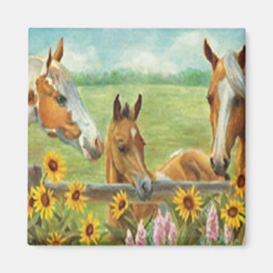 Horse Painting Magnet