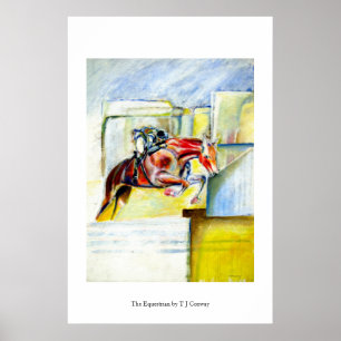 horse painting poster