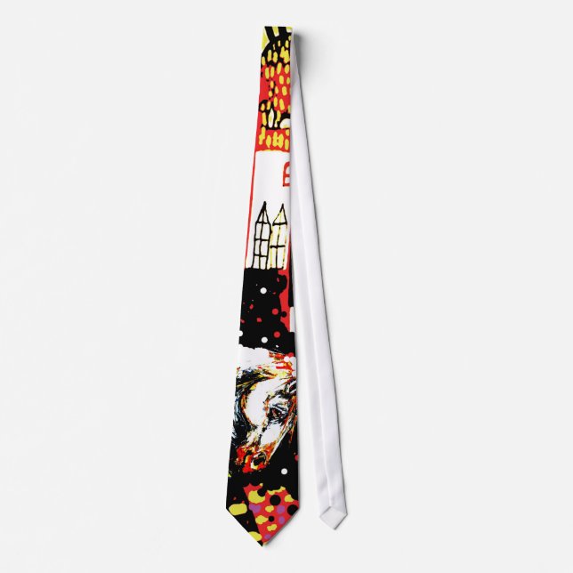 Horse Painting Tie (Front)
