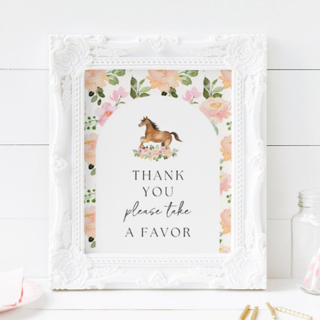 Horse Party Thank You Favour Sign (Creator Uploaded)