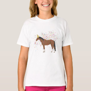 Horse Partying Farm Animals Having a Party T-Shirt