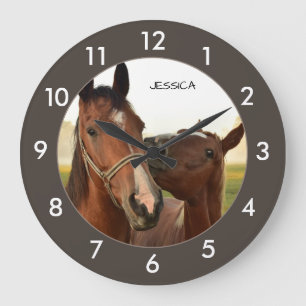 Horse Personalised Large Clock