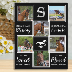 Horse Photo Collage - Memorial Gift - Horse Photo Plaque