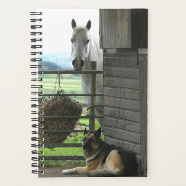 Horse Photo Equine Horse Dog Planner (Front)