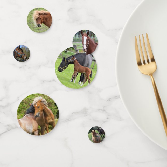 Horse Photos table confetti (Group)