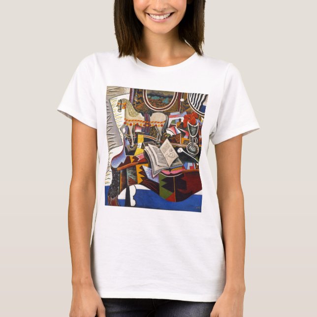 Horse Pipe Red Flower by Joan Miro T-Shirt (Front)