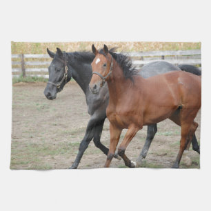 Horse Play Tea Towel
