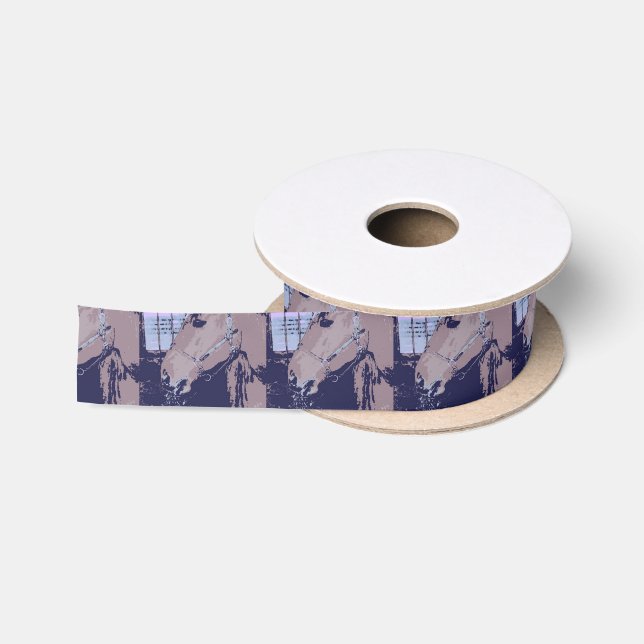 Horse Pop Art Satin Ribbon (Spool)