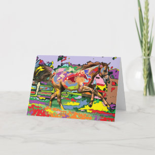 horse Portrait 3 Card