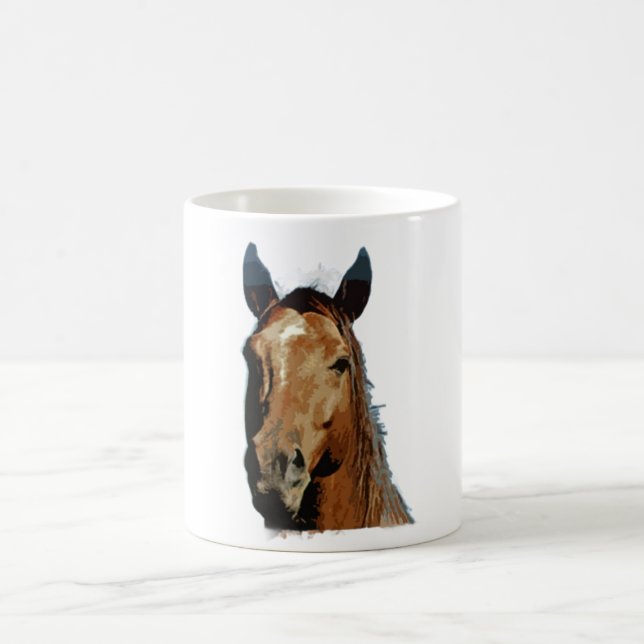 Horse Portrait Coffee Mug (Center)