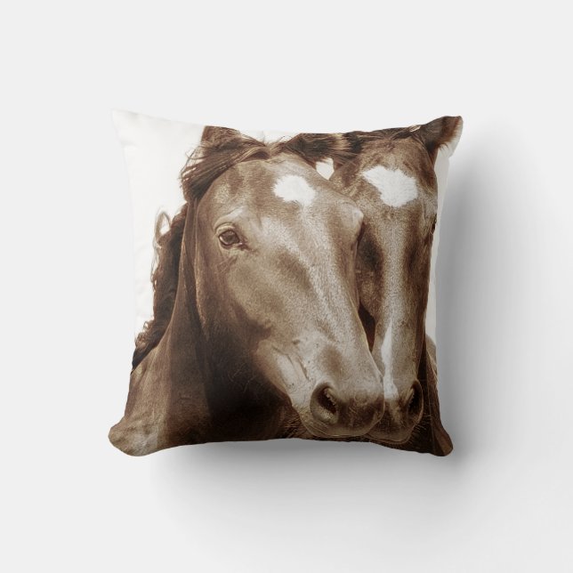 Horse Portrait III Cushion (Front)