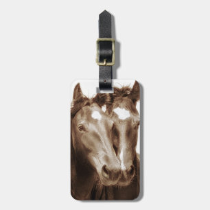 Horse Portrait III Luggage Tag