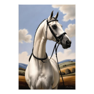 Horse Portrait in Countryside Scene Equestrian Lov Photo Print