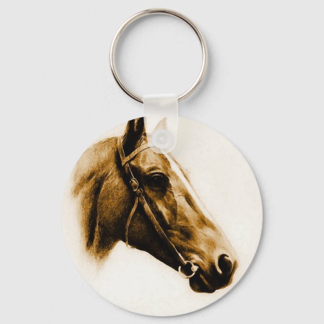 Horse Portrait Key Ring (Front)