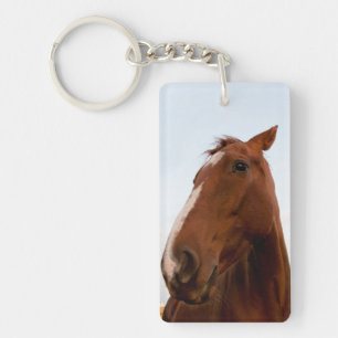 Horse portrait key ring
