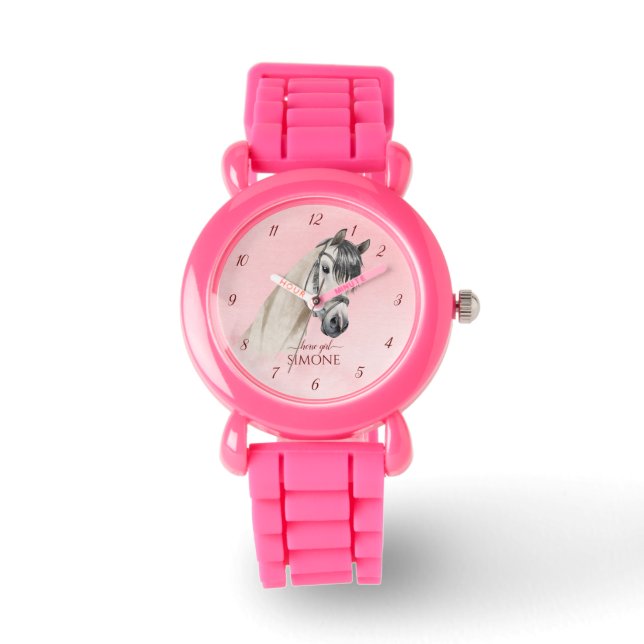 Horse portrait pony girls watch for kids watch (Front)