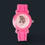 Horse portrait pony girls watch for kids watch<br><div class="desc">Horse portrait cowgirl equestrian personalised name kids watch,  horse lovers gift,  gift for girls</div>