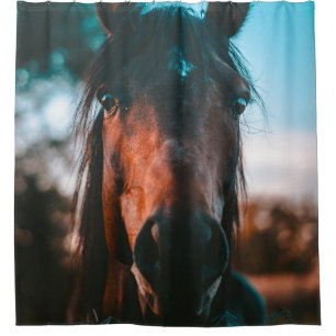 HORSE PORTRAIT SHOWER CURTAIN
