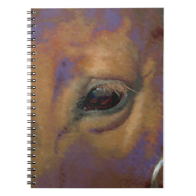 Horse Portrait Spiral Notebook (Front)