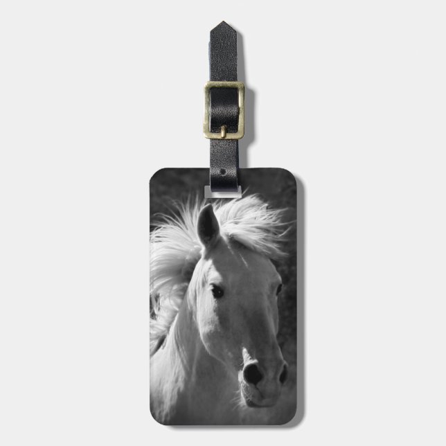 Horse Portrait V Luggage Tag (Front Vertical)