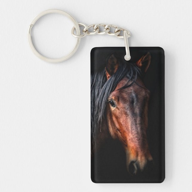 Horse Portrait VII Key Ring (Front)