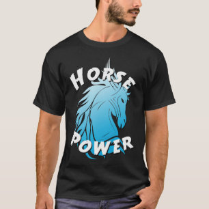 Horse power funny riding  T-Shirt