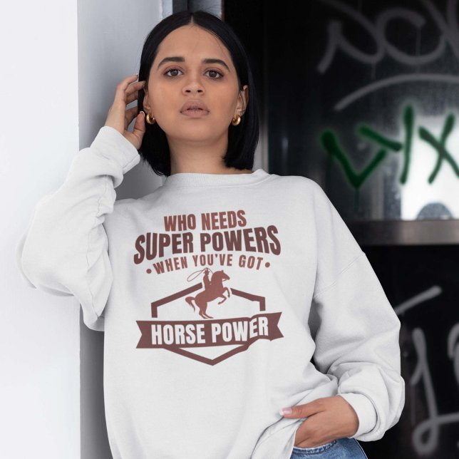 Horse Power Sweatshirt (horse girl sweatshirt)