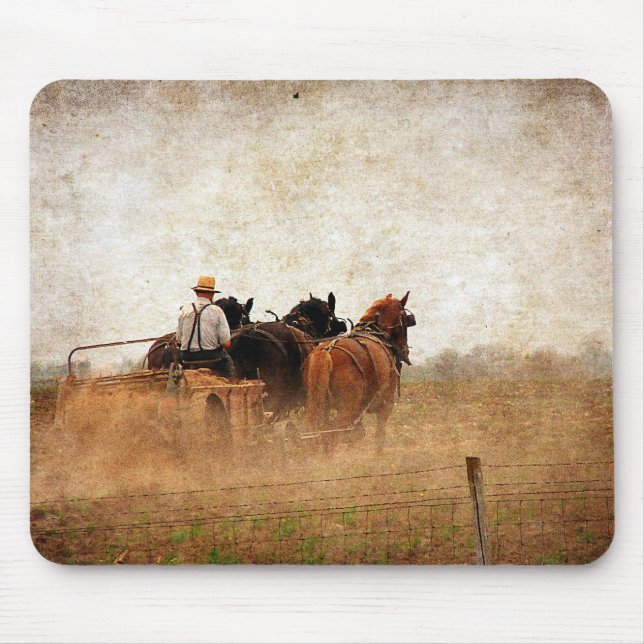 Horse Powered Field Work Mouse Pad (Front)