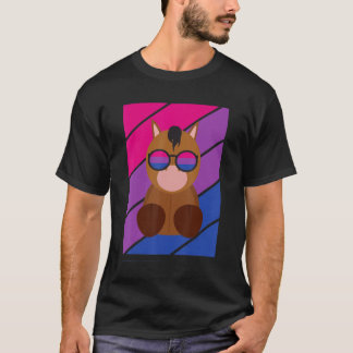 Horse Pride Bisexual Flag Lgbtq Proud Ally Pride S T-Shirt