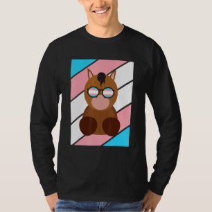 Horse Pride Transgender Flag LGBTQ Proud Ally Prid T-Shirt