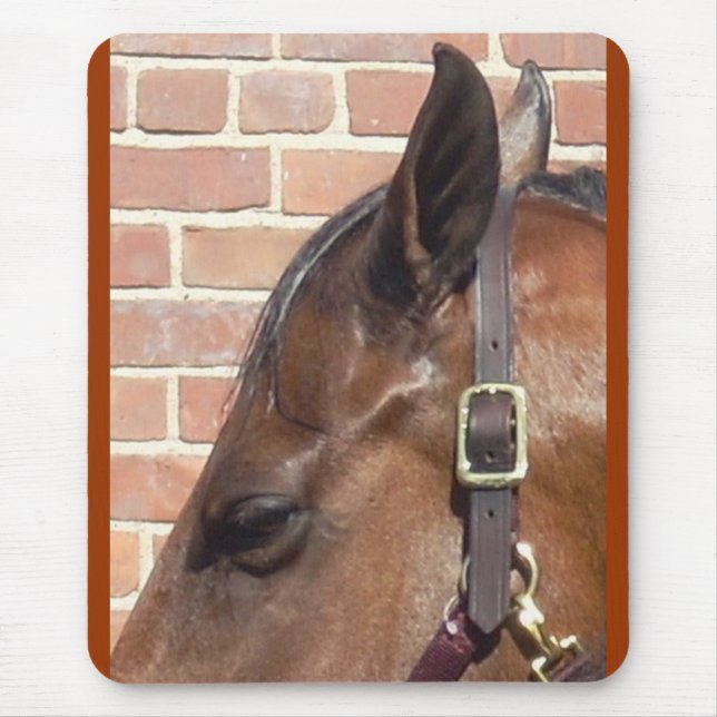 horse profile mouse pad (Front)