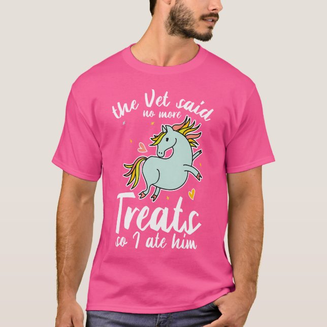 Horse Pun No More Treats Horseback Riding Girls Ch T-Shirt (Front)