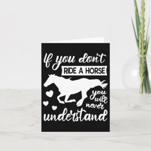 Horse Quote Horsemanship Horseback Riding Equestri Card
