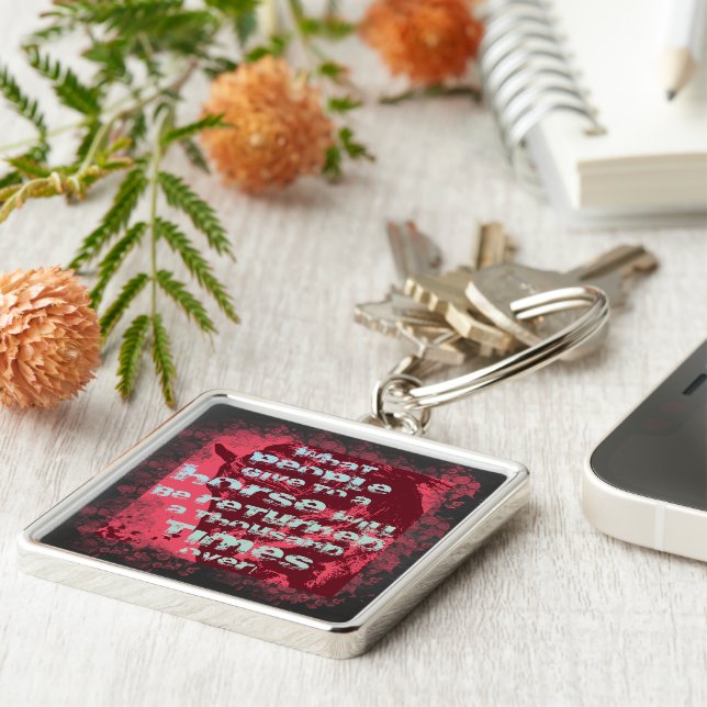 Horse Quote II - Keychain (Side)