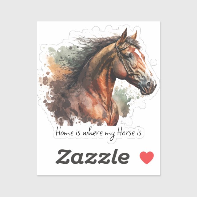 Horse Quote Watercolor Custom Photo Riding  (Sheet)