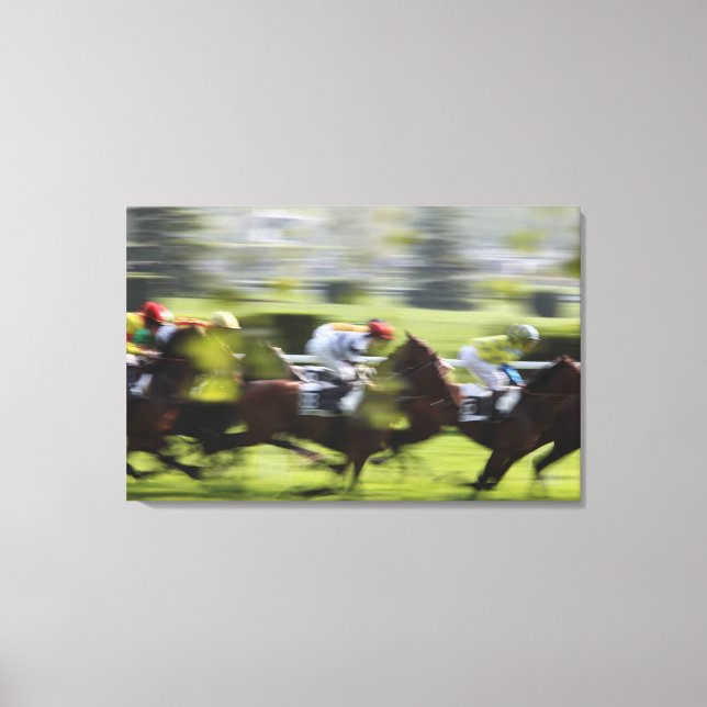 horse race 2 canvas print (Front)