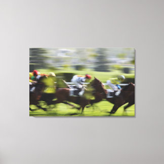 horse race 2 canvas print