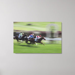 horse race canvas print